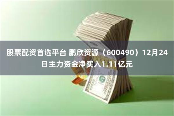 股票配资首选平台 鹏欣资源（600490）12月24日主力资金净买入1.11亿元